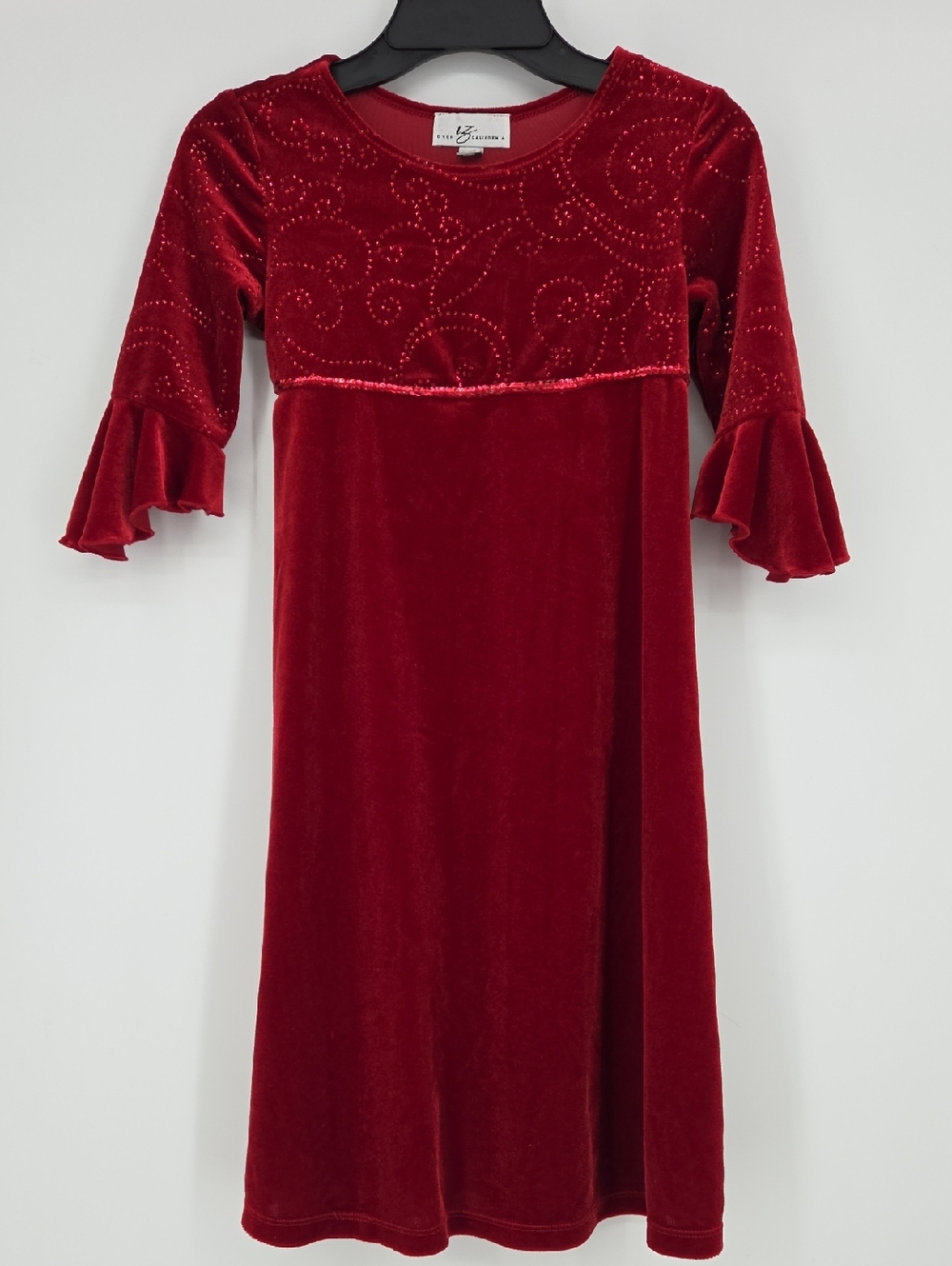 Vtg Girls Holiday Dress